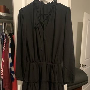 Black dress with sleeves